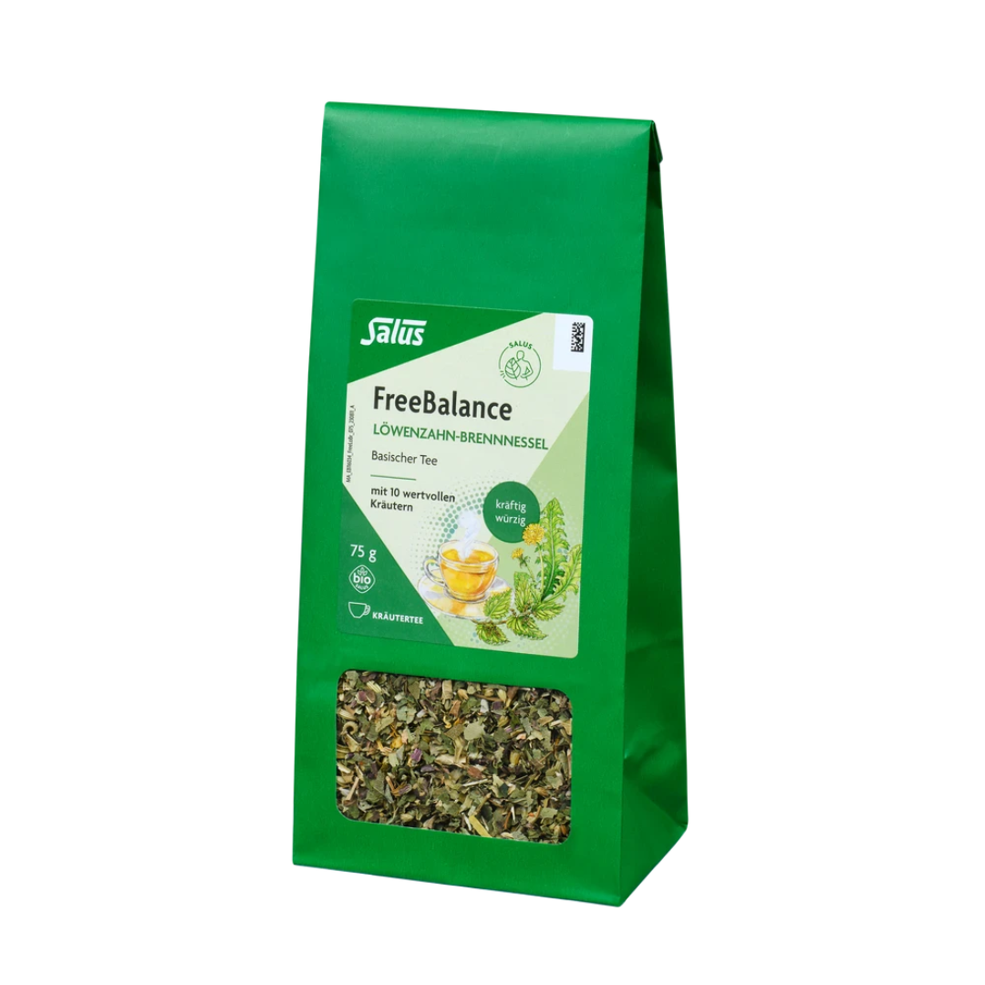 Salus Free Balance Löwenzahn-Brennnessel Bio Kräutertee lose 75 g – basischer Tee im Beutel mit 10 wertvollen Kräutern