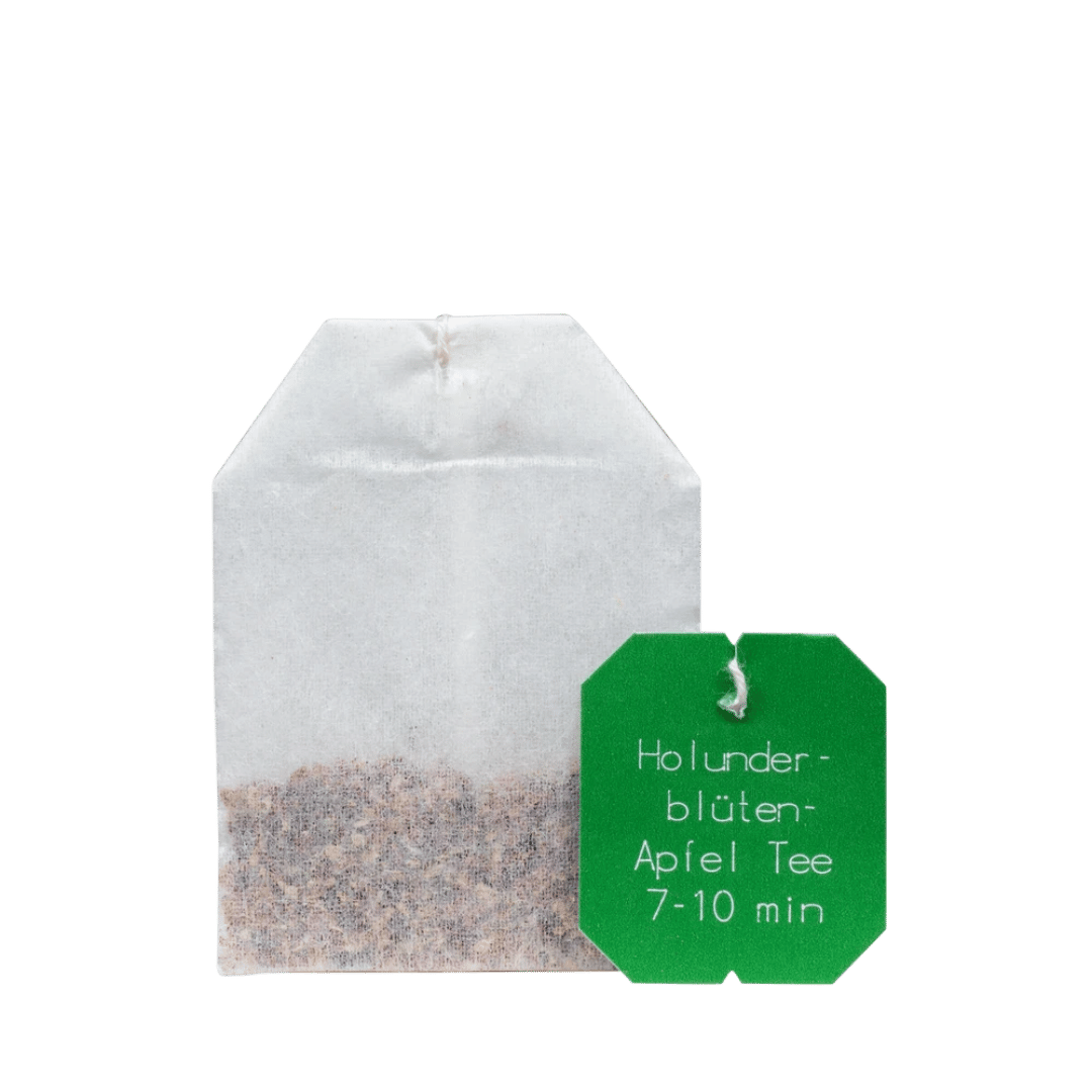 Salus Gourmet Tee Holunderblüten Apfel – einzelner Bio Früchtetee im Teebeutel mit Holunderblüten und Apfelstücken