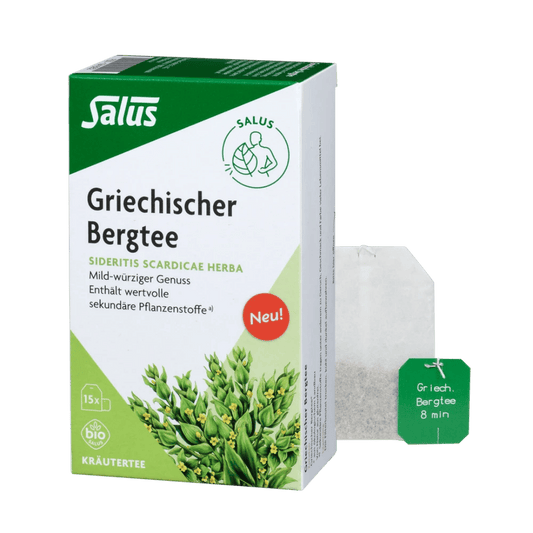 Salus Griechischer Bergtee – Bio Kräutertee mit Sideritis scardica in der Faltschachtel mit Teebeutel