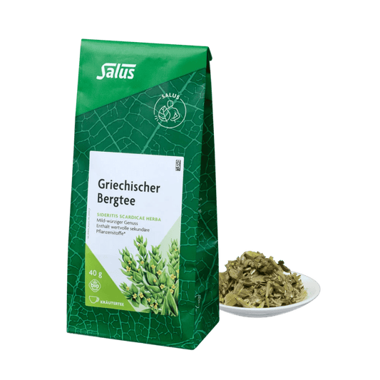 Salus Griechischer Bergtee – loser Bio Kräutertee aus Sideritis scardica, 40 g Packung mit losem Tee