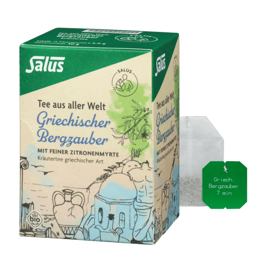 Salus Griechischer Bergzauber Bio-Kräutertee Packung mit Teebeutel – Tee aus aller Welt