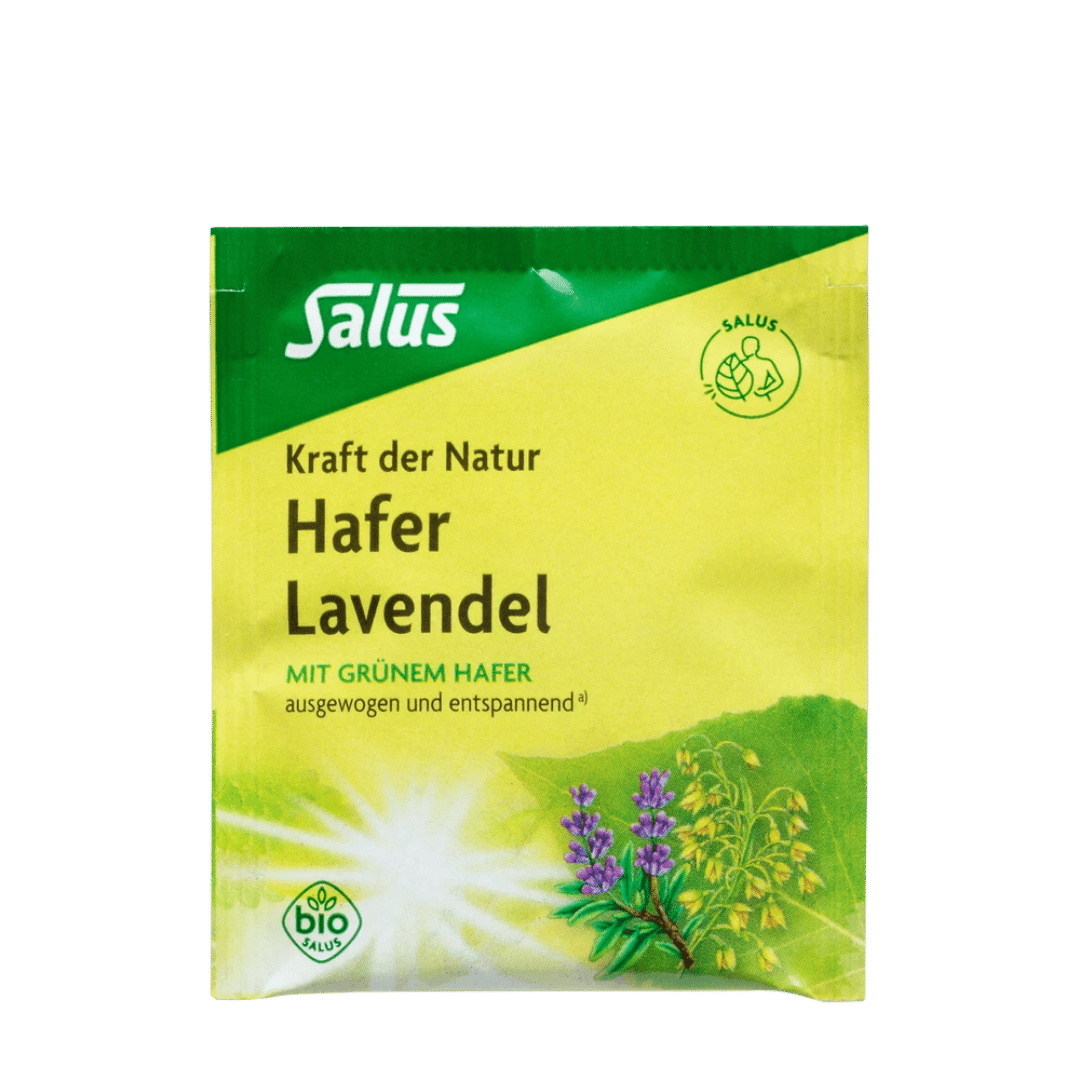 Salus Hafer Lavendel Tee Bio – aromaversiegelter Umbeutel aus der Serie Kraft der Natur