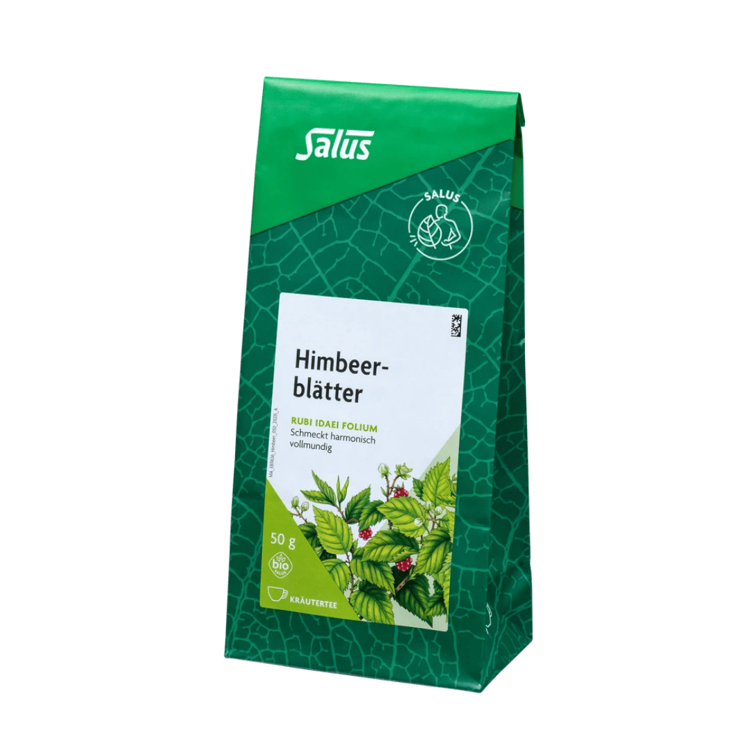 Salus Himbeerblätter Bio-Kräutertee – 50 g lose Blätter im Aromaschutzbeutel, harmonischer Geschmack