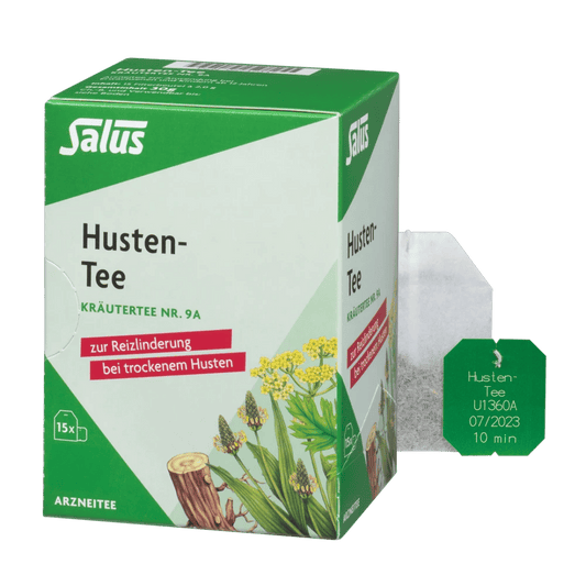 Salus Husten-Tee Nr. 9A – 15 Filterbeutel Kräutertee, pflanzlicher Arzneitee bei trockenem Husten