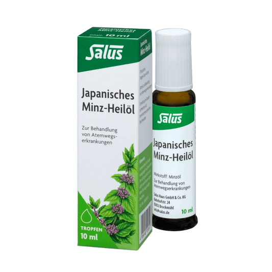 Salus Japanisches Minz-Heilöl – 10 ml Tropfen in Flasche mit Umkarton, pflanzliches Mittel bei Atemwegsbeschwerden