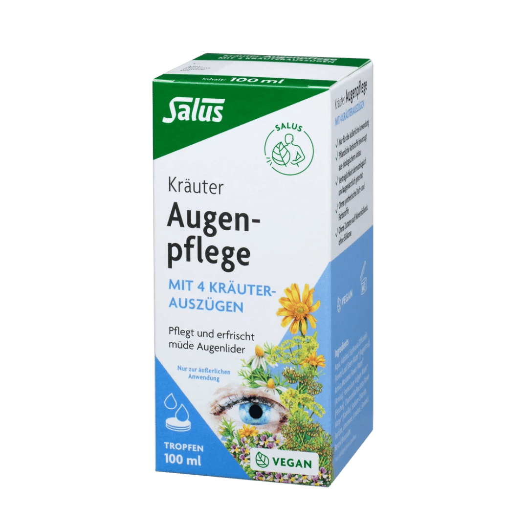 Salus Kräuter Augenpflege Verpackung 100ml - natürliche Augentropfen mit Heilkräutern zur äußerlichen Anwendung
