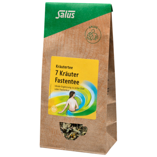 Salus 7 Kräuter Fastentee Bio – Kräutertee in Papierverpackung, 50 g Beutel