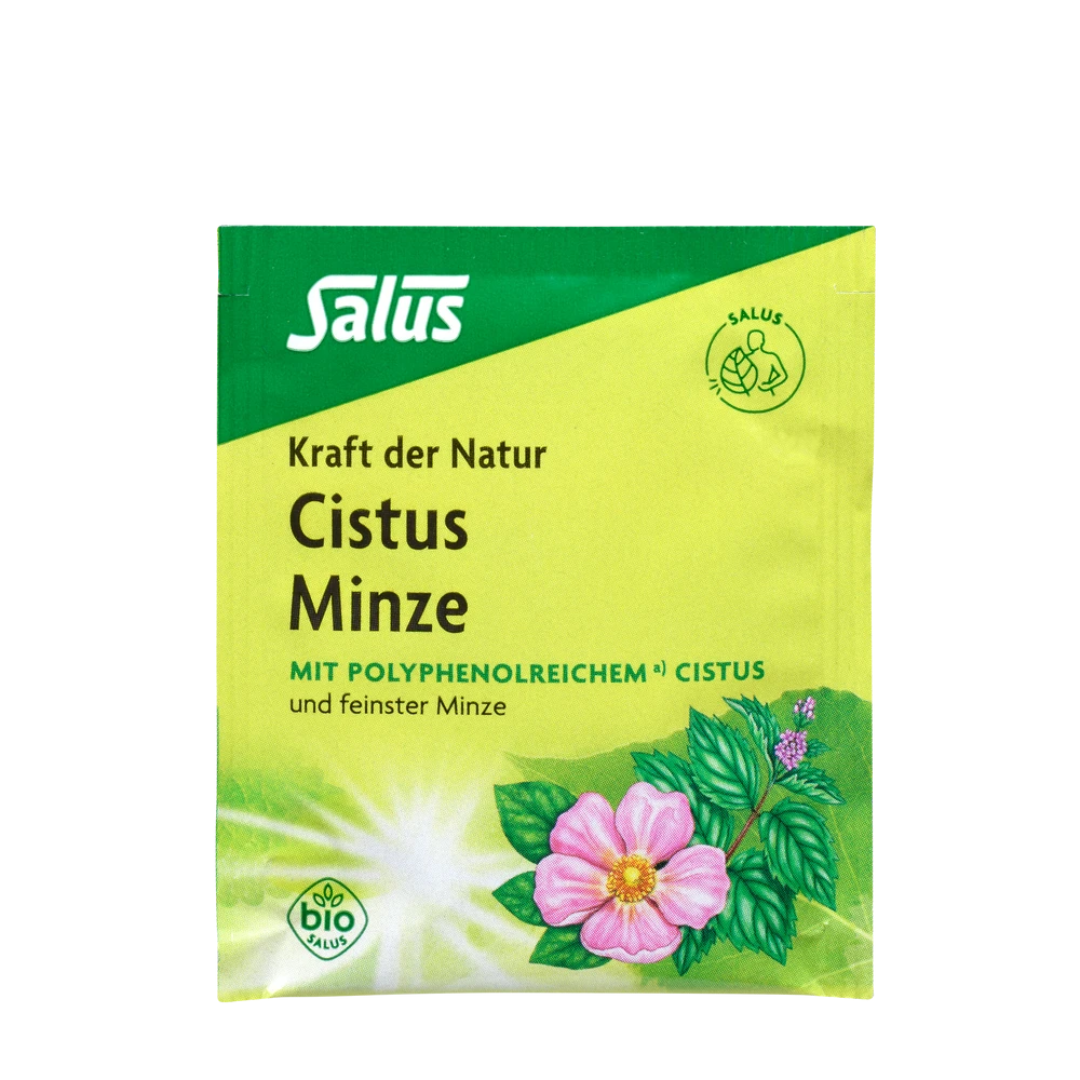 Salus Cistus Minze Tee Bio – einzeln verpackter Filterbeutel mit Cistus und erfrischender Minze