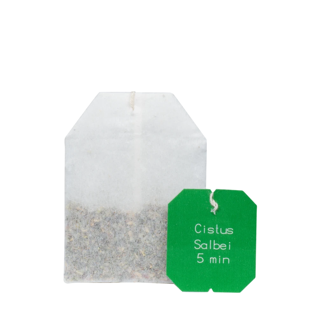 Salus Cistus Salbei Tee Bio – einzelner Filterbeutel mit polyphenolreichem Cistus und aromatischem Salbei