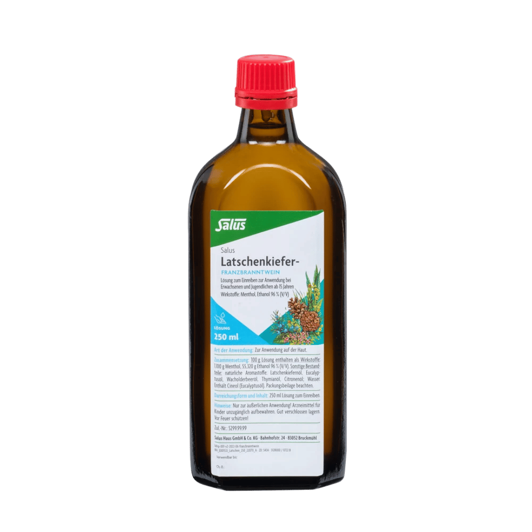 Salus Latschenkiefer Franzbranntwein, 250 ml Flasche zur äußerlichen Anwendung bei Muskel- und Gelenkschmerzen