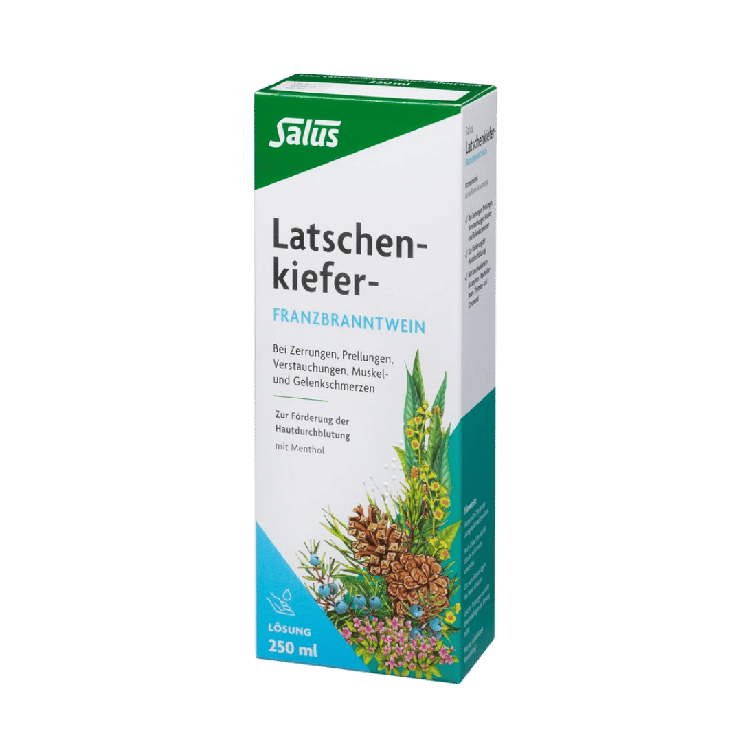Salus Latschenkiefer Franzbranntwein, 250 ml Packung mit äußerlicher Lösung zur Förderung der Hautdurchblutung
