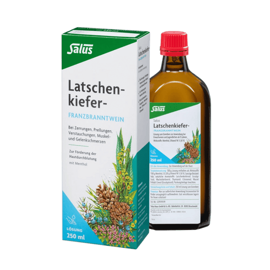 Salus Latschenkiefer Franzbranntwein, 250 ml Flasche mit Verpackung zur äußerlichen Anwendung mit Menthol