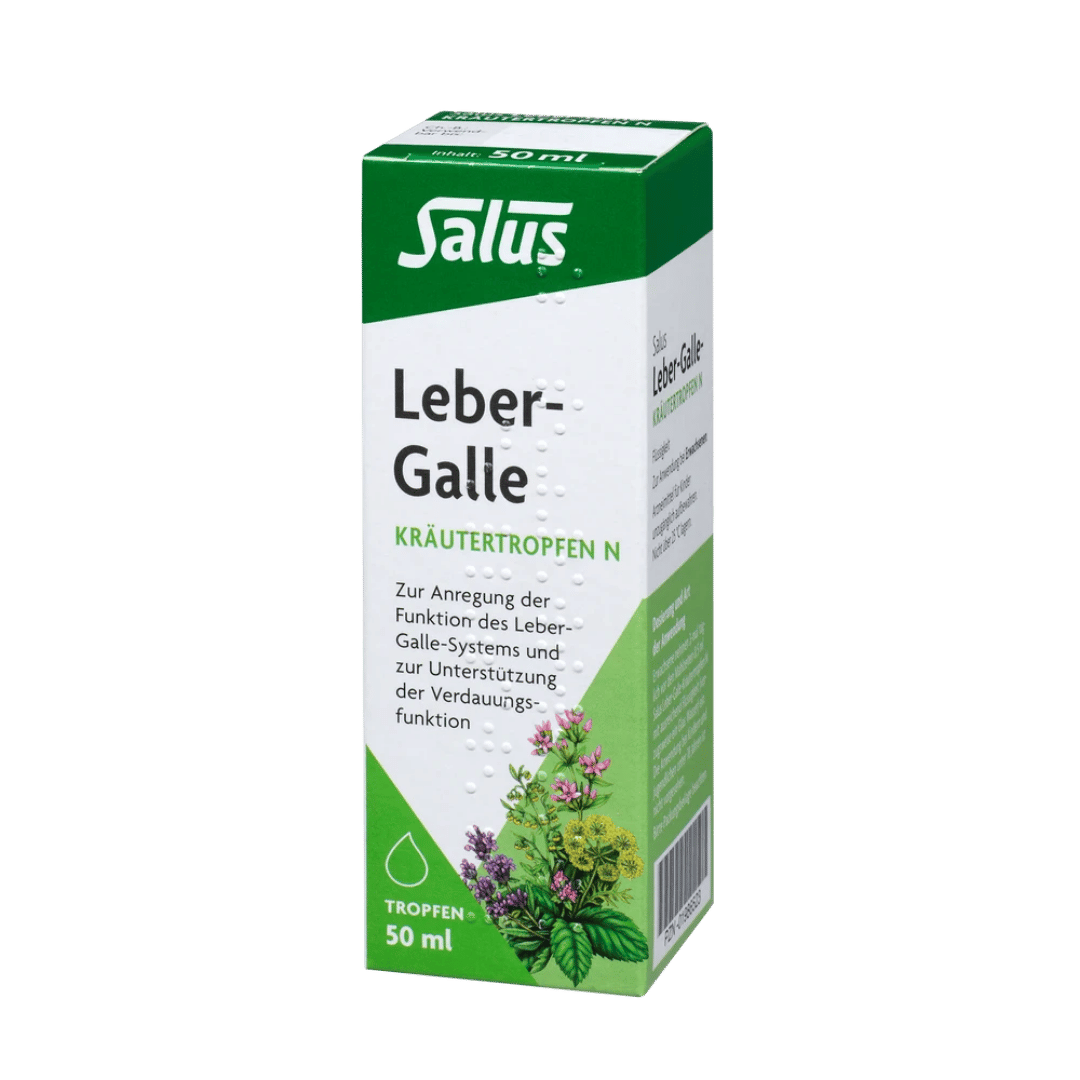 Salus Leber-Galle Kräutertropfen N, 50 ml Packung pflanzliche Tropfen zur Unterstützung der Verdauungsfunktion