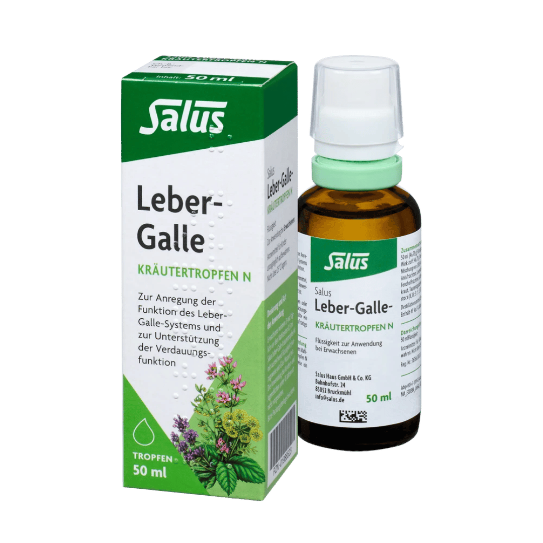Salus Leber-Galle Kräutertropfen N, 50 ml Flasche mit Verpackung zur Anregung der Leber-Galle-Funktion