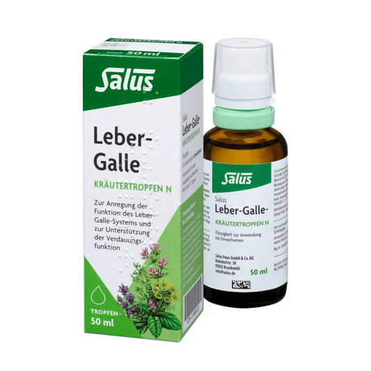 Salus Leber-Galle Kräutertropfen N, 50 ml Flasche mit Verpackung zur Anregung der Leber-Galle-Funktion