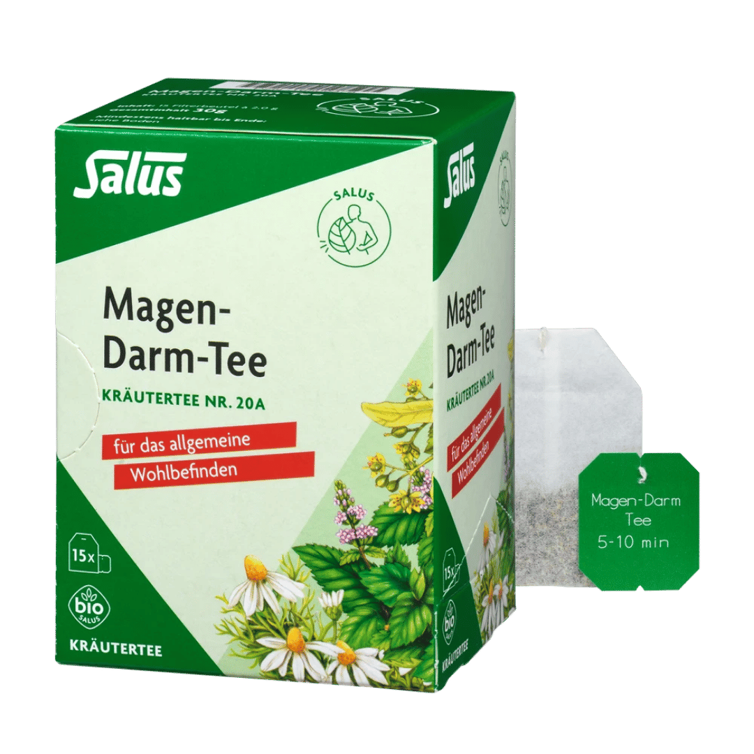 Salus Magen-Darm-Tee Nr. 20a – Packung mit 15 Bio-Filterbeuteln und beiliegendem Teebeutel
