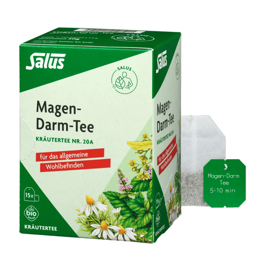 Salus Magen-Darm-Tee Nr. 20a – Packung mit 15 Bio-Filterbeuteln und beiliegendem Teebeutel