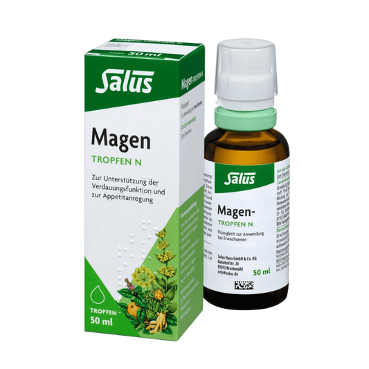 Salus Magen-Tropfen N – 50 ml Arzneimittel mit Verpackung zur Unterstützung der Verdauungsfunktion