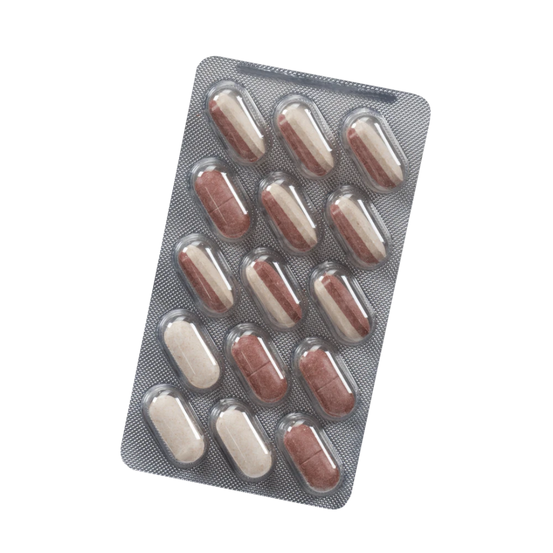 Blisterpackung Salus Vitamin C 300 Depot + Zink – Acerola-Zweischicht-Tabletten mit natürlichem Vitamin C und Zink zur Unterstützung des Immunsystems.