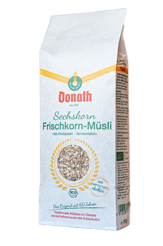 Sechskorn-Frischkorn-Müsli Bio 750g Donath Mühle