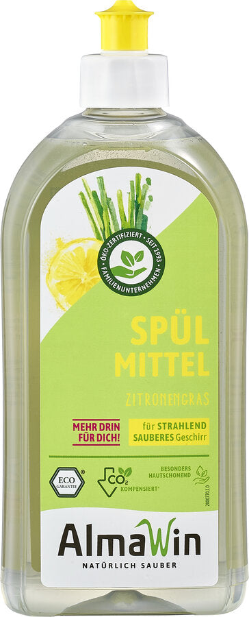 AlmaWin Spülmittel Zitronengras, 0,5l