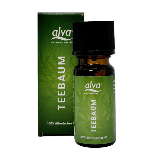 alva Teebaumöl 50 ml – 100 % reines ätherisches Teebaumöl für Aromatherapie und Hautpflege