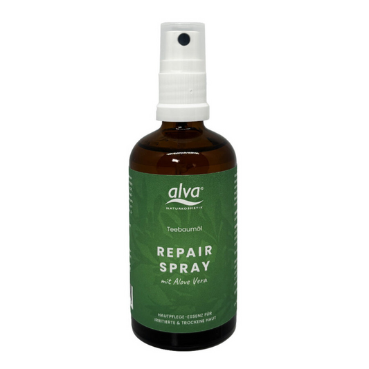 Teebaumöl Repairspray - 94% ALOE VERA - bei vielen Hautproblemen 100ml alva