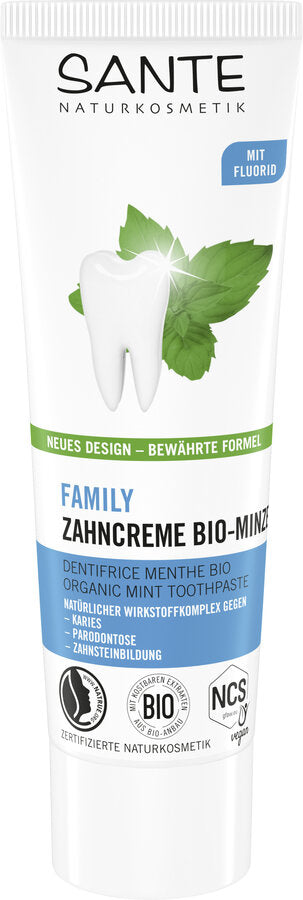 Toothpaste Bio-Minze mit Fluorid 75ml Sante
