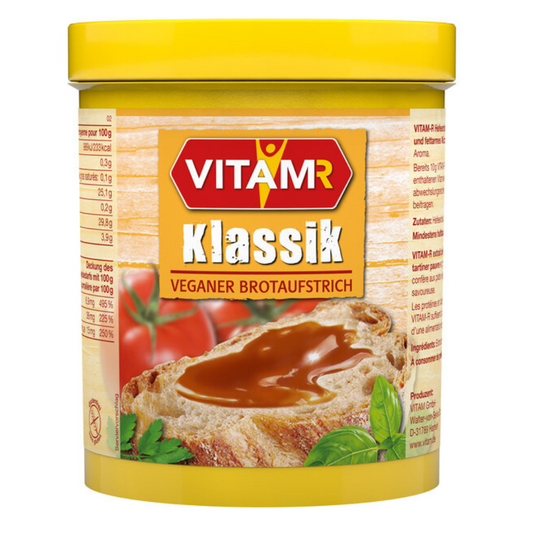 VITAM-R Klassik Hefeextrakt veganer Brotaufstrich 1000 g Vorratsdose Vorderansicht
