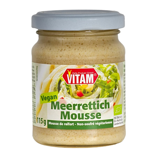 VITAM Meerrettich Mousse 115 g – veganer Bio-Aufstrich im Glas mit Meerrettichgeschmack
