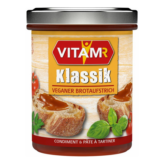 VITAM-R Klassik veganer Brotaufstrich im Glas 250g – herzhafter Hefeextrakt-Aufstrich für Brot und Brötchen
