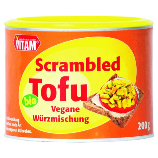 VITAM Scrambled Tofu Bio vegane Würzmischung 200 g Dose – Gewürzmischung für veganes Rührei und herzhafte Gerichte
