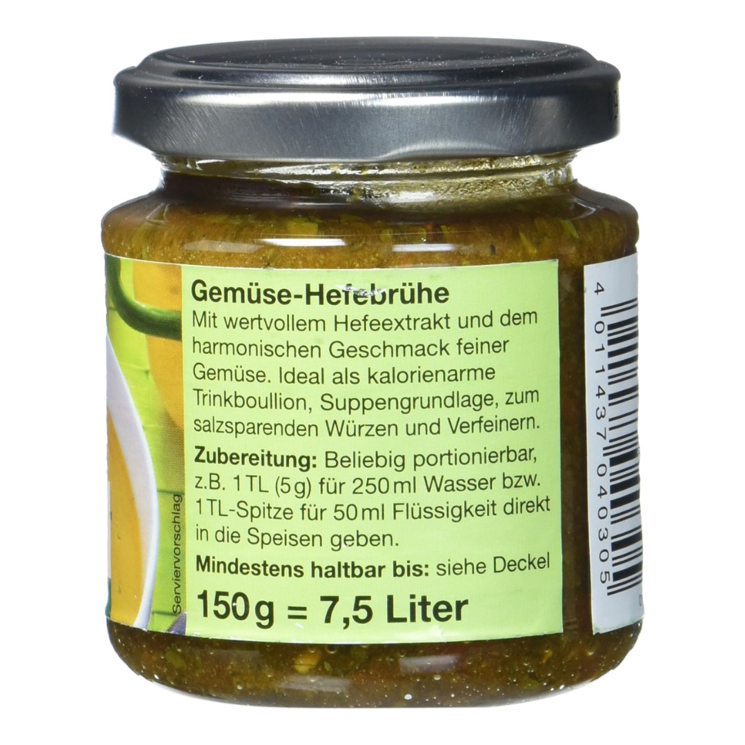 VITAM Gemüse-Hefebouillon 150g – Zubereitungsempfehlung und Anwendungshinweise für die Brühe