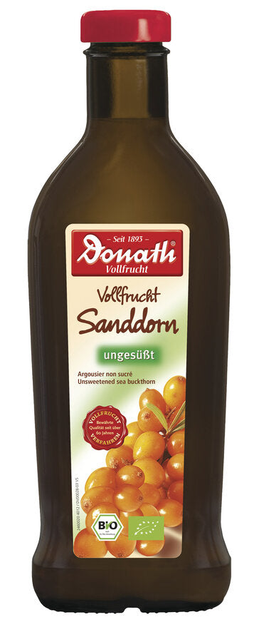 Bio Vollfrucht Sanddorn ungesüßt 500 ml Donath