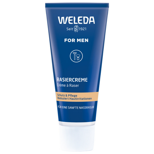 Weleda For Men Rasiercreme 75 ml – milde Naturkosmetik für die sanfte Nassrasur, schützt und pflegt die Haut, reduziert Hautirritationen