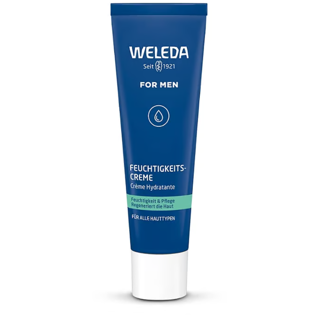 Weleda For Men Feuchtigkeitscreme 30 ml – feuchtigkeitsspendende Männerpflege-Tube auf natürlicher Basis