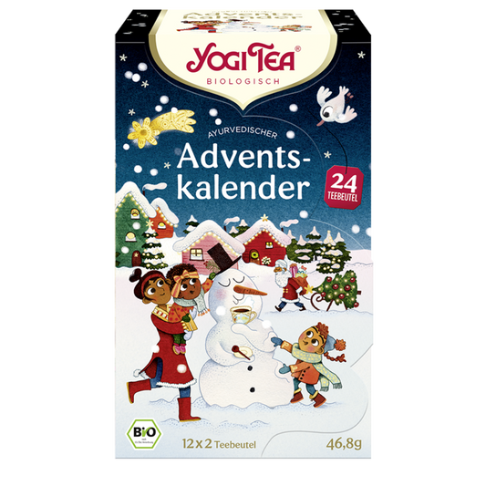 Yogi Tea Adventskalender 2025 Bio Tee 24 Beutel Vorderseite Verpackung