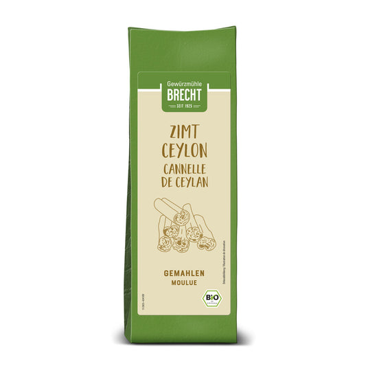 Zimt Ceylon 120g Blockbeutel gemahlen Bio Brecht
