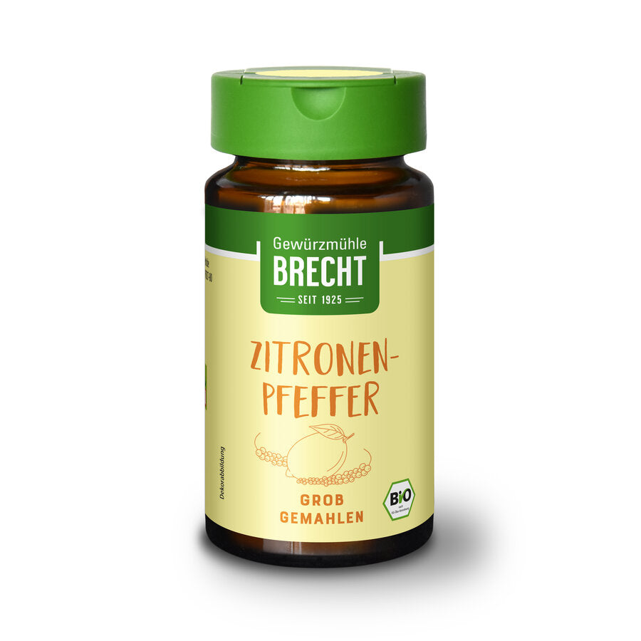 Zitronenpfeffer grob gemahlen Bio 30g Brecht