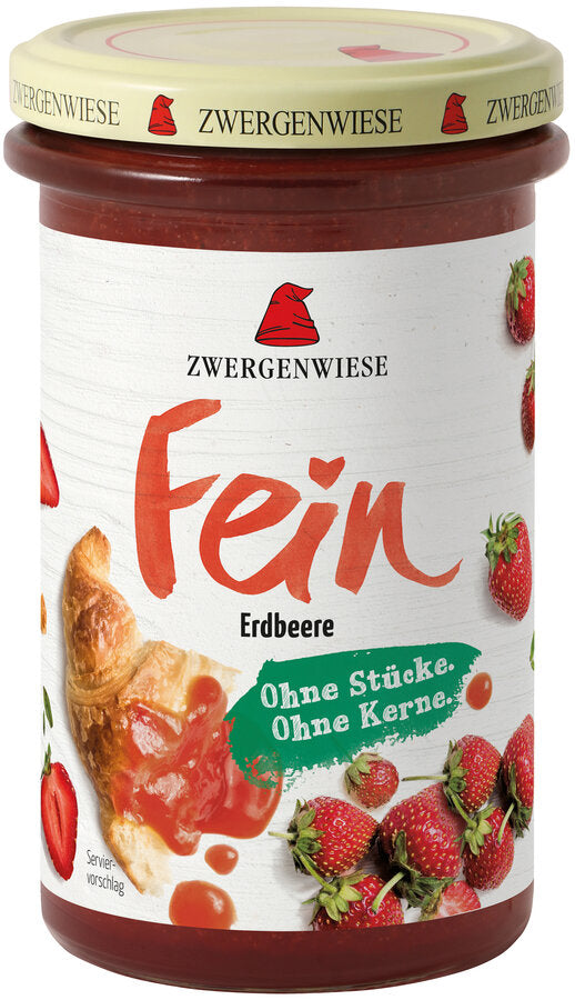 Fein Erdbeere - Bio-Fruchtaufstrich 280g Zwergenwiese