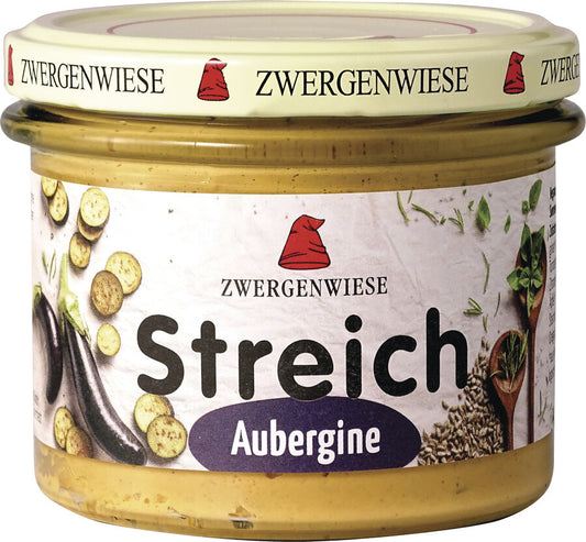 Aubergine Streich, 180g - Veganer Brotaufstrich Zwergenwiese