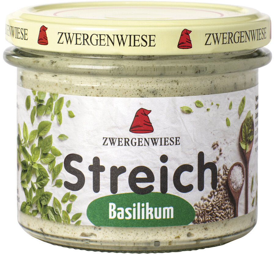 Basilikum Streich 180g - Bio Brotaufstrich Zwergenwiese