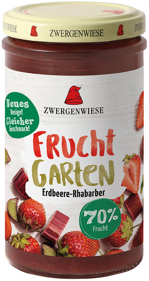 FruchtGarten Erdbeere-Rhabarber Bio 225g Zwergenwiese