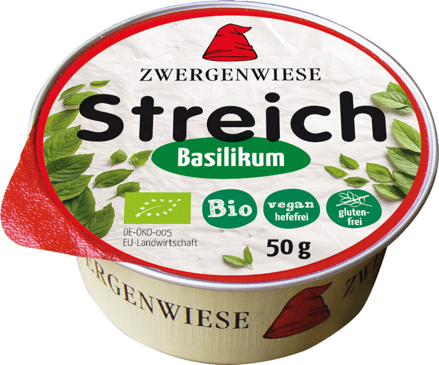 Kleiner Streich Basilikum 50g - Bio Brotaufstrich Zwergenwiese