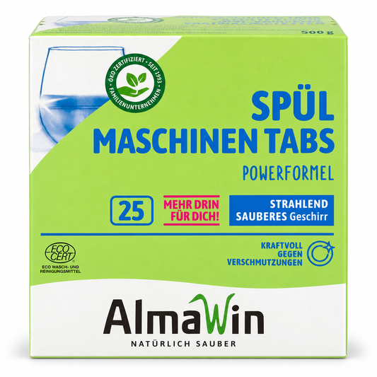 AlmaWin Spülmaschinen Tabs Powerformel 25 Tabs 500 g