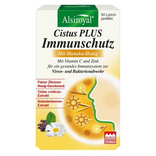 Alsiroyal Cistus PLUS Immunschutz mit Manuka-Honig – 90 Lutschpastillen in Reformhaus-Qualität