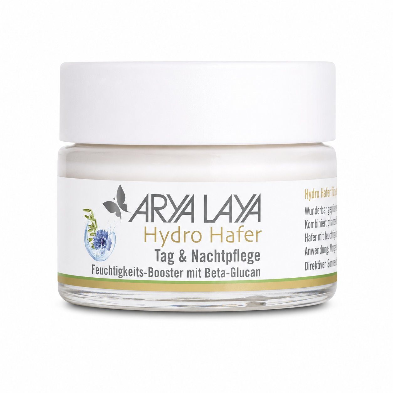 ARYA LAYA Hydro Hafer Tag & Nachtpflege 50 ml Gesichtscreme im Tiegel