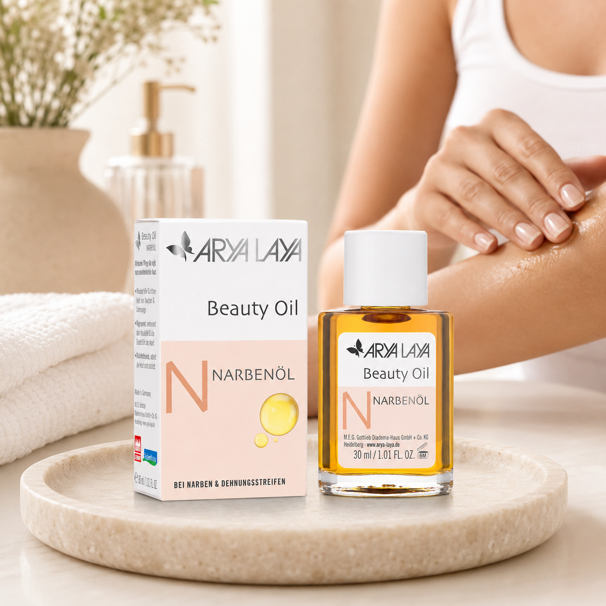 ARYA LAYA Beauty Oil Narbenöl bei der täglichen Körper- und Hautpflege