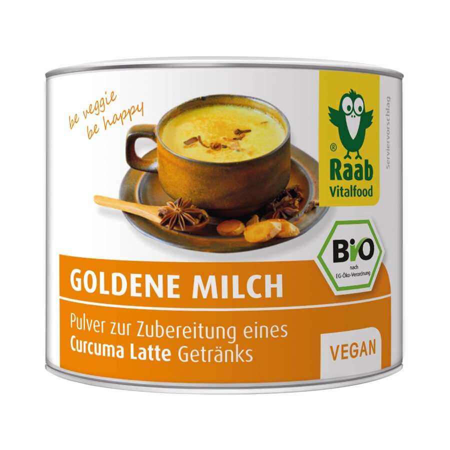 Raab Bio Goldene Milch Curcuma Latte Pulver, 70g
