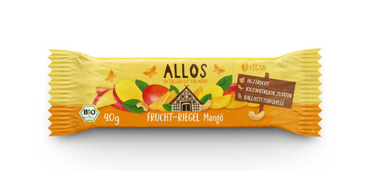 Allos Frucht-Schnitte Mango, 40g